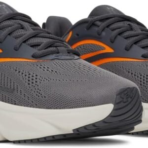 Gray and Orange Athletic Running Shoes