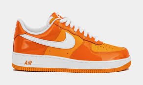 Orange and White Low-Top Sneakers